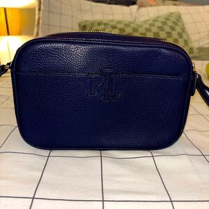 Coach Beige and Gold Zip Wallet